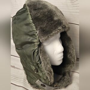 Vintage Helmet Flyers Nylon Winter B9B Hat Vtg Aviator Cap